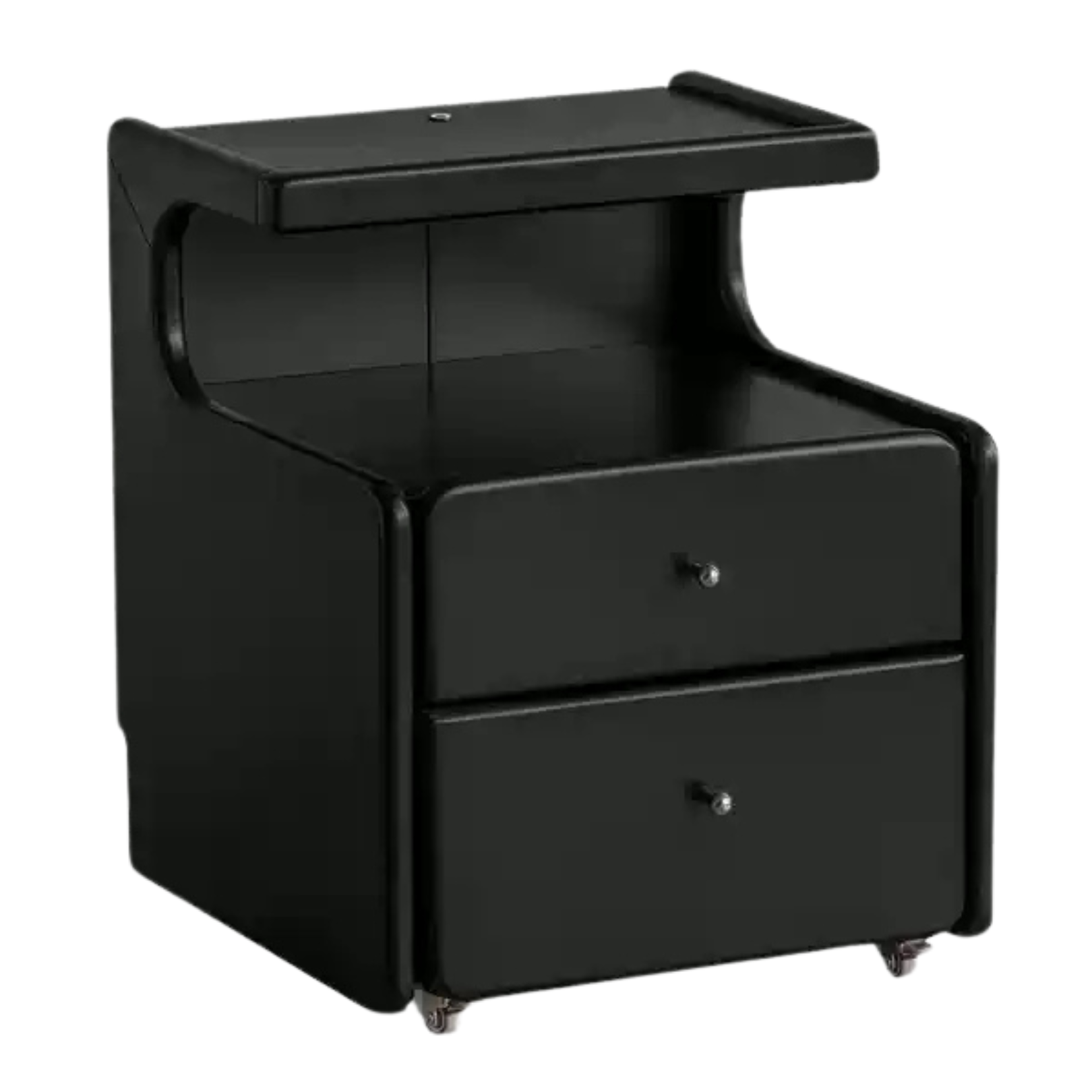 Solid RubberWood Multi Functional Nightstand.