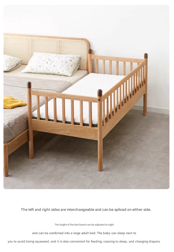Oak solid wood Toddler Bed<