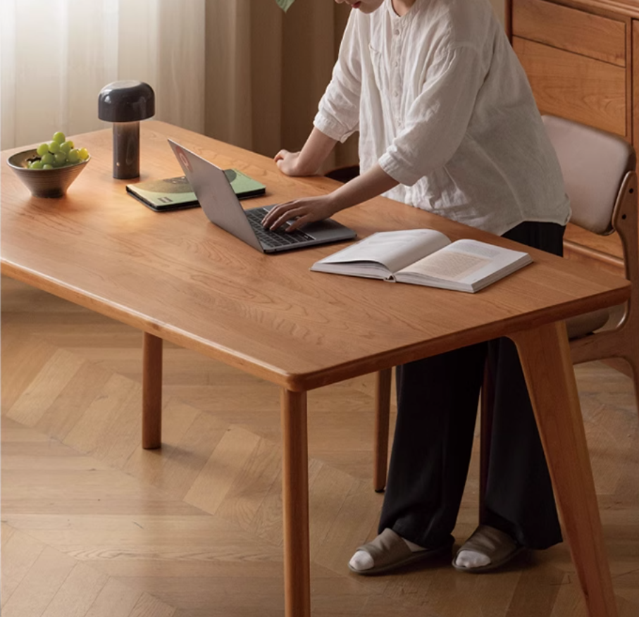 Сherry Solid Wood Modern Dining Table