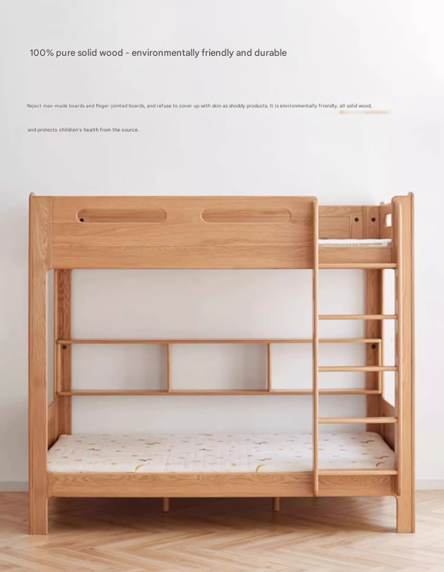 Oak solid wood Bunk Bed.