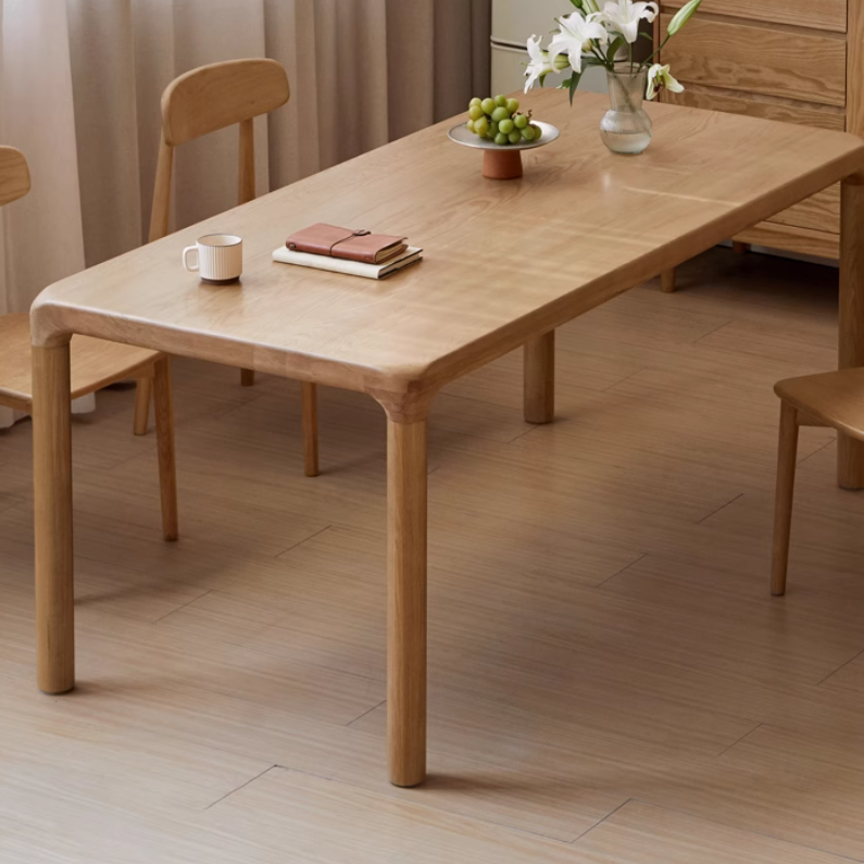 Ash Solid Wood Japanese Modern Dining Table