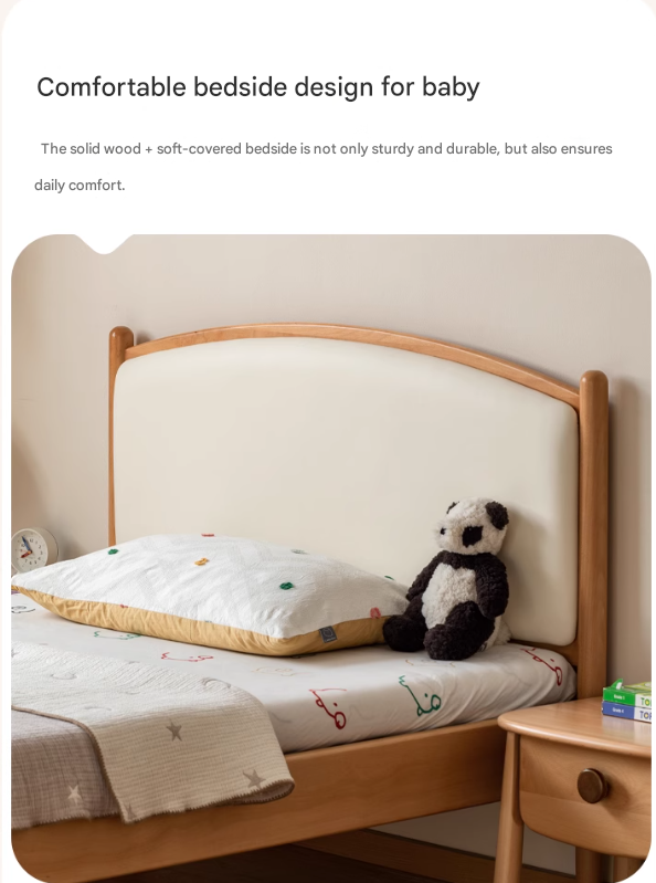 Beech solid wood Children's Soft Bed<