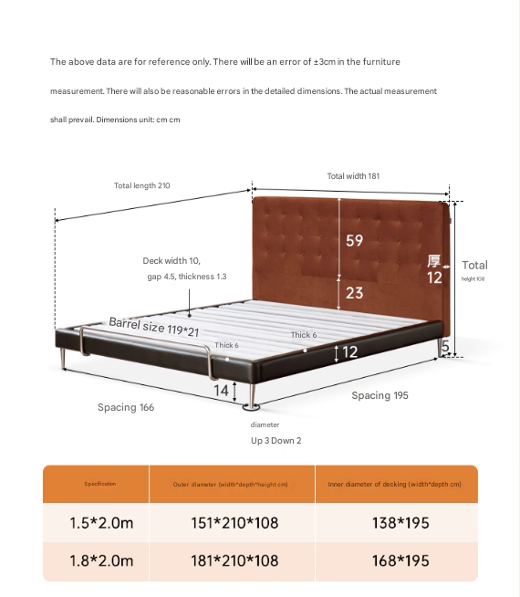 Fabric Flannel Soft Bed Bauhaus Style