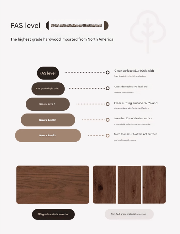 Oak Solid Wood Modern Simple Luminous Bed