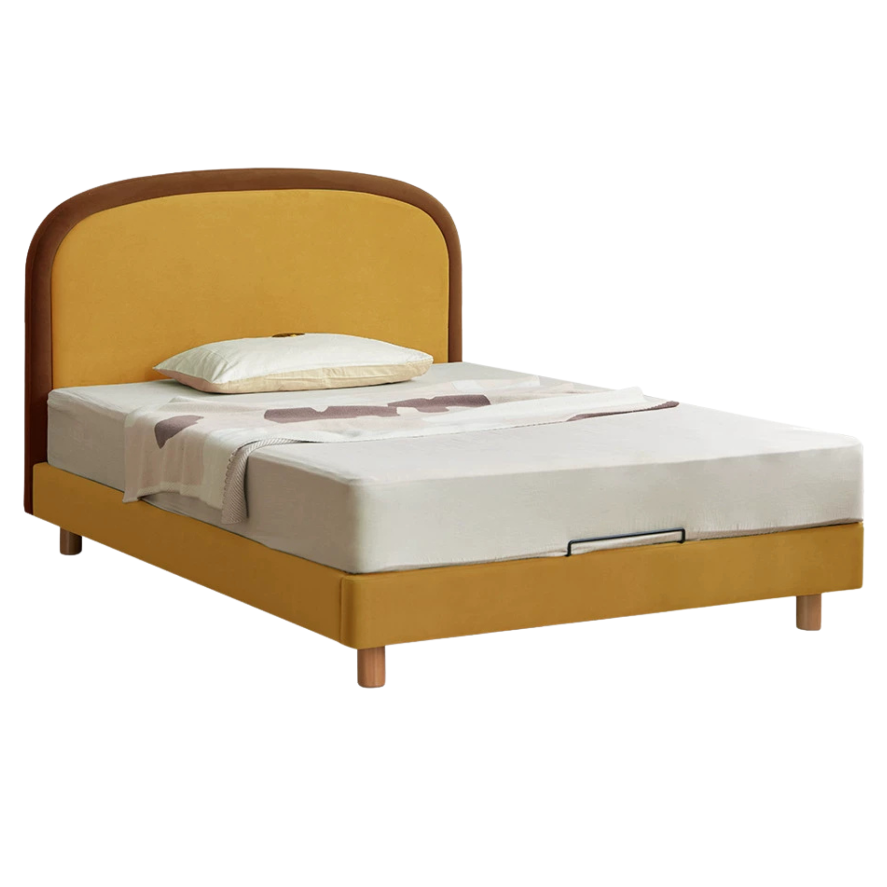 Fabric Children's Bed High Head Soft Bed