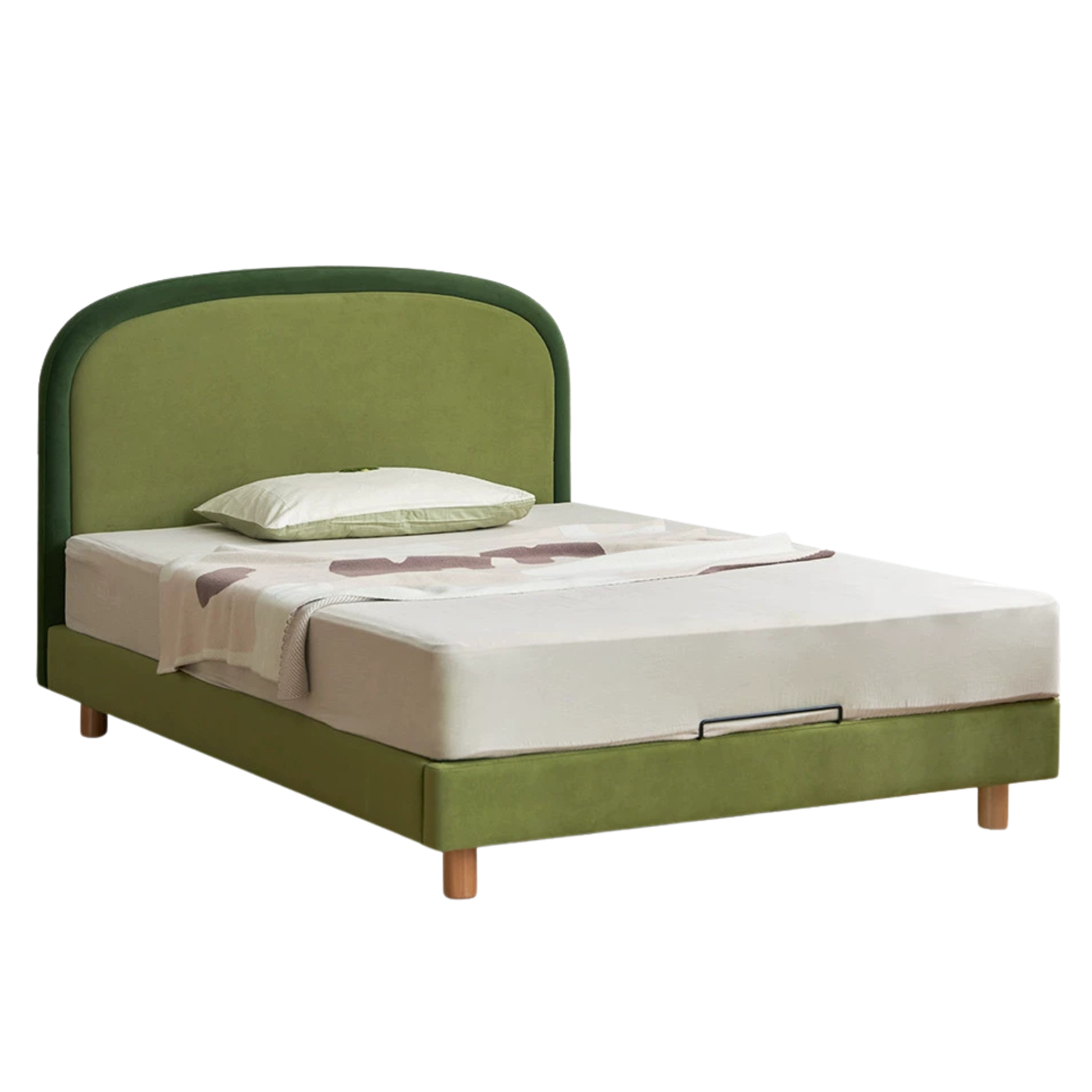 Fabric Children's Bed High Head Soft Bed