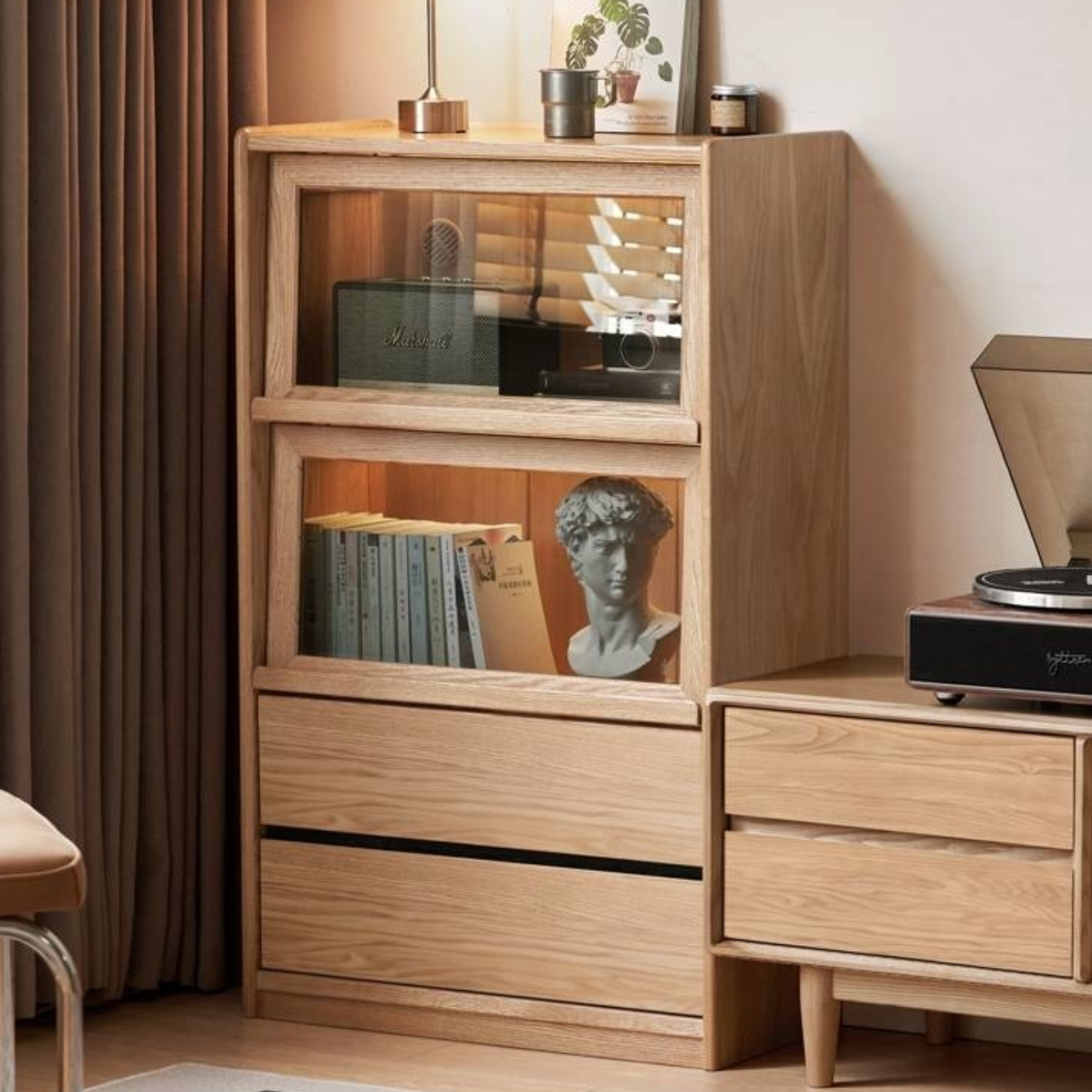 Cherry Wood FAS Grade Office Desk with Drawers