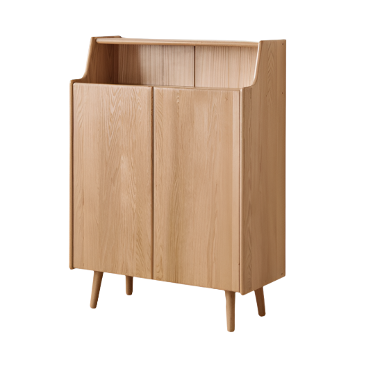 Oak Solid Wood Shoe Cabinet