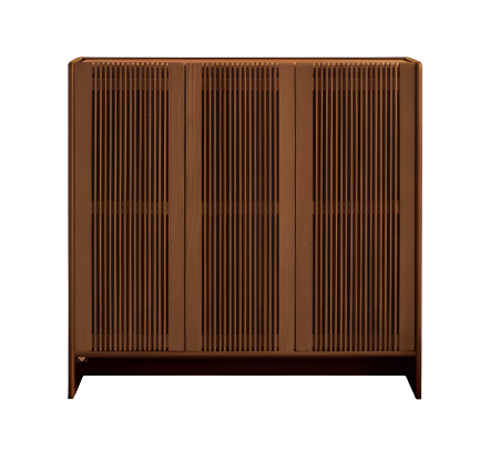 Oak Solid Wood Modern Simple Rock Plate Shoe Cabinet
