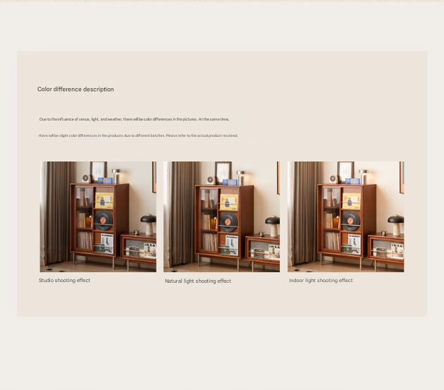 Poplar Solid Wood Ancient Style Sliding Door Side Cabinet