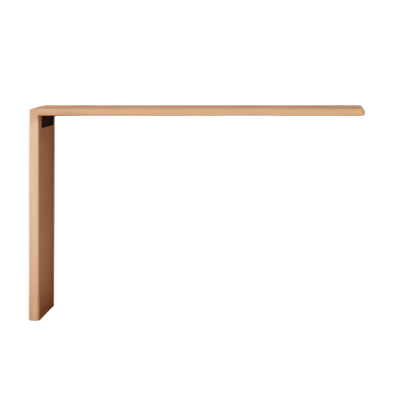 Oak, Solid Rubberwood Dressing Table L-Shaped Corner
