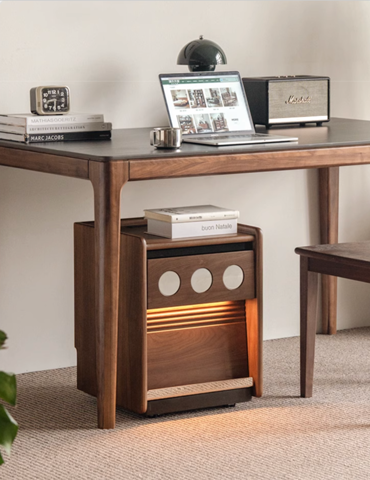 Black Walnut, Cherry, Ash, Sandalwood, Tulipwood Solid Wood Nightstand