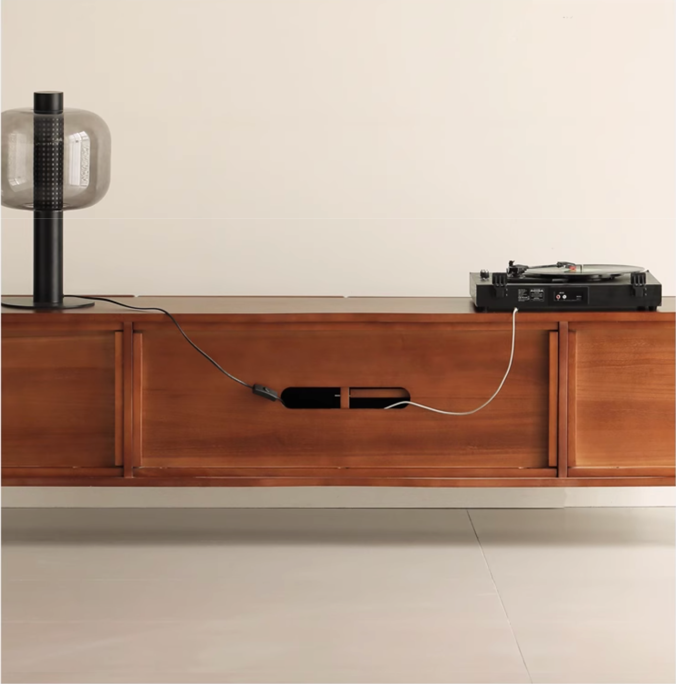Poplar Solid Wood Bauhaus TV Stand.
