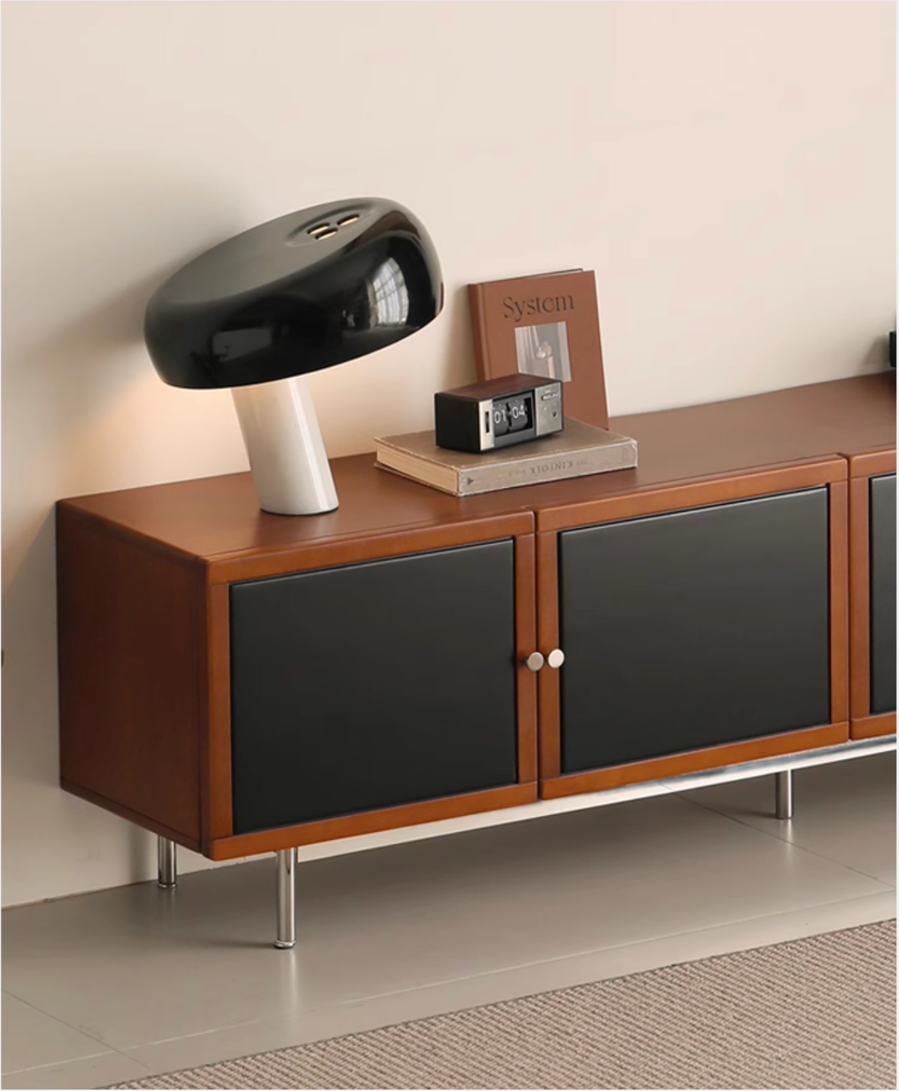 Poplar Solid Wood Bauhaus TV Stand.