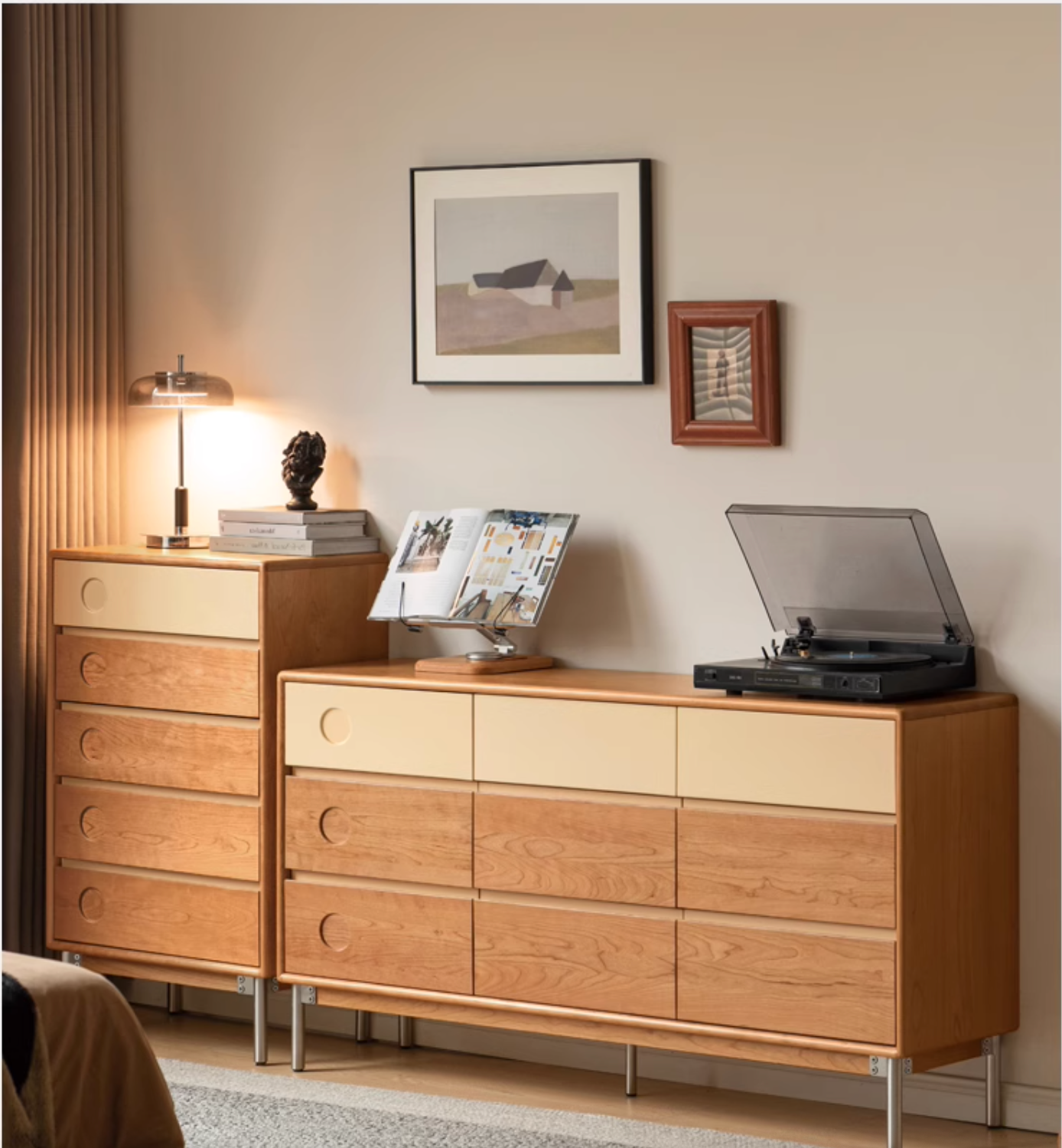 Tulipwood , Cherry Solid Wood Antique Style Drawer