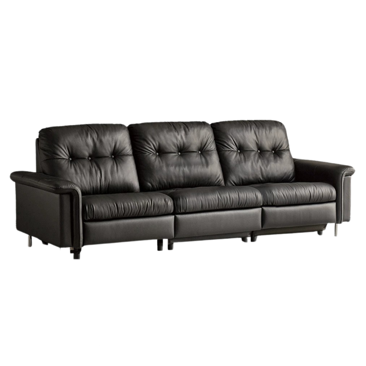 Genuine Leather Zero-Wall Power Recliner Sofa