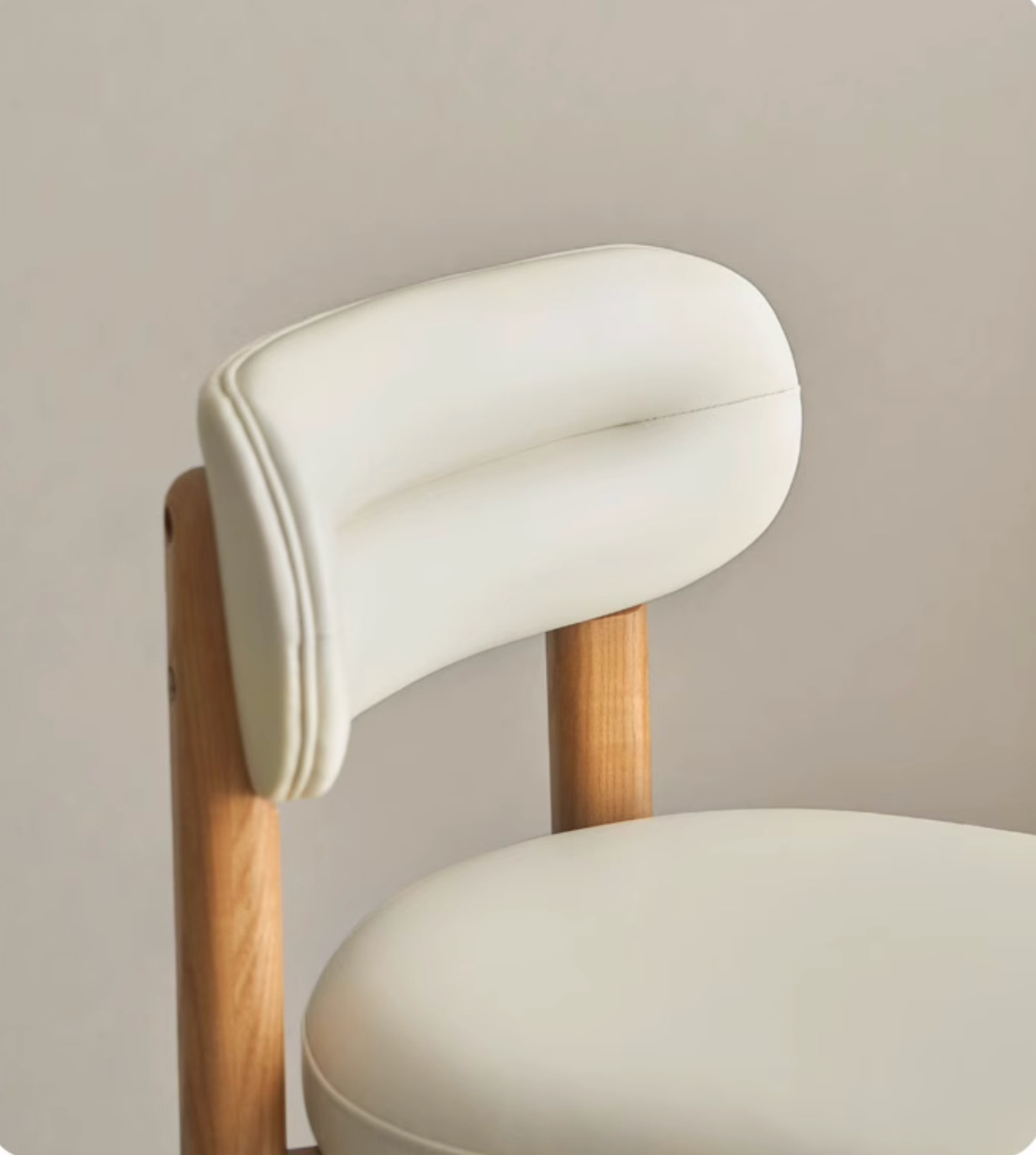 Ash Solid Wood Modern Style Makeup Chair