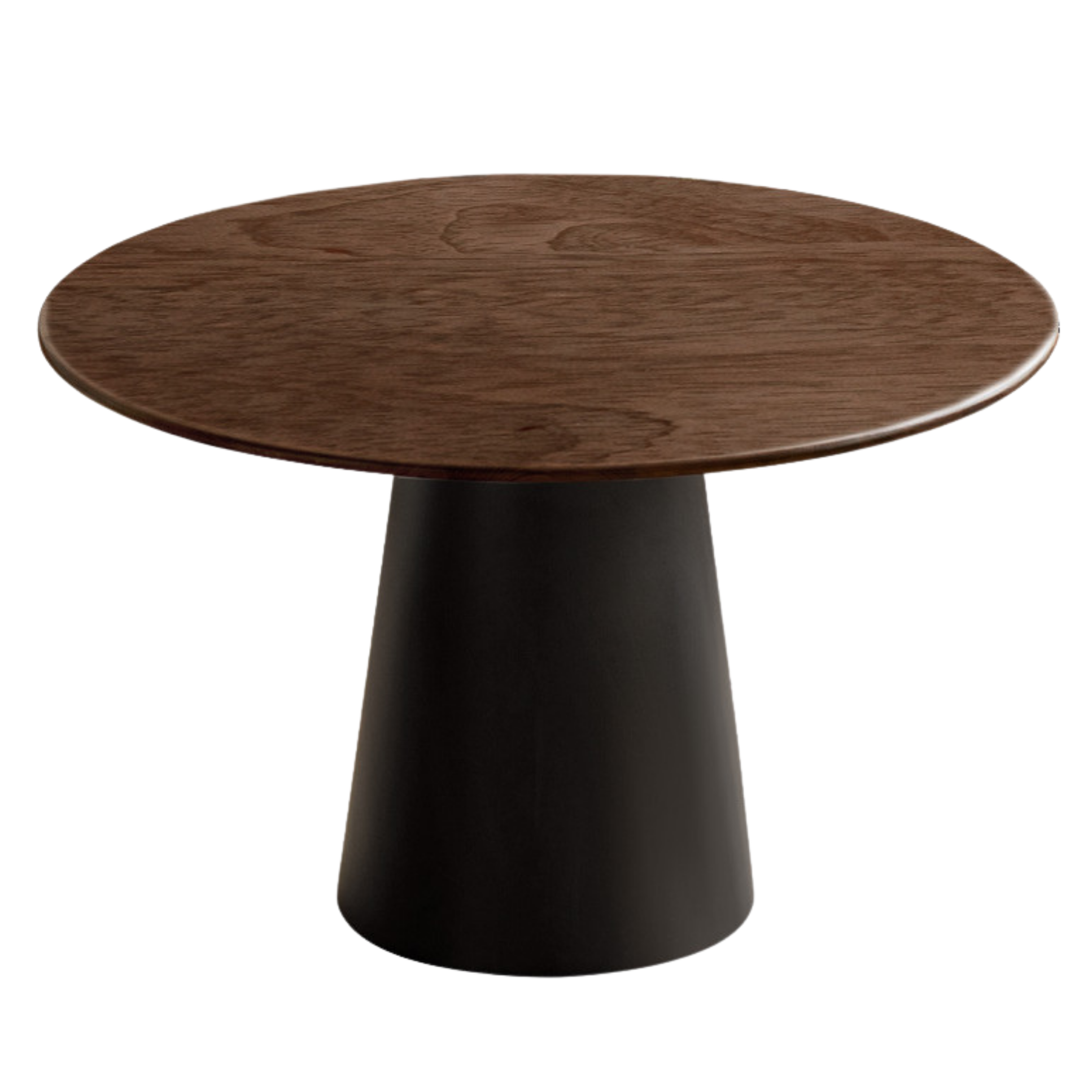 Black Walnut, Oak Solid Wood, Sandalwood Rock Slab Round Dining Table