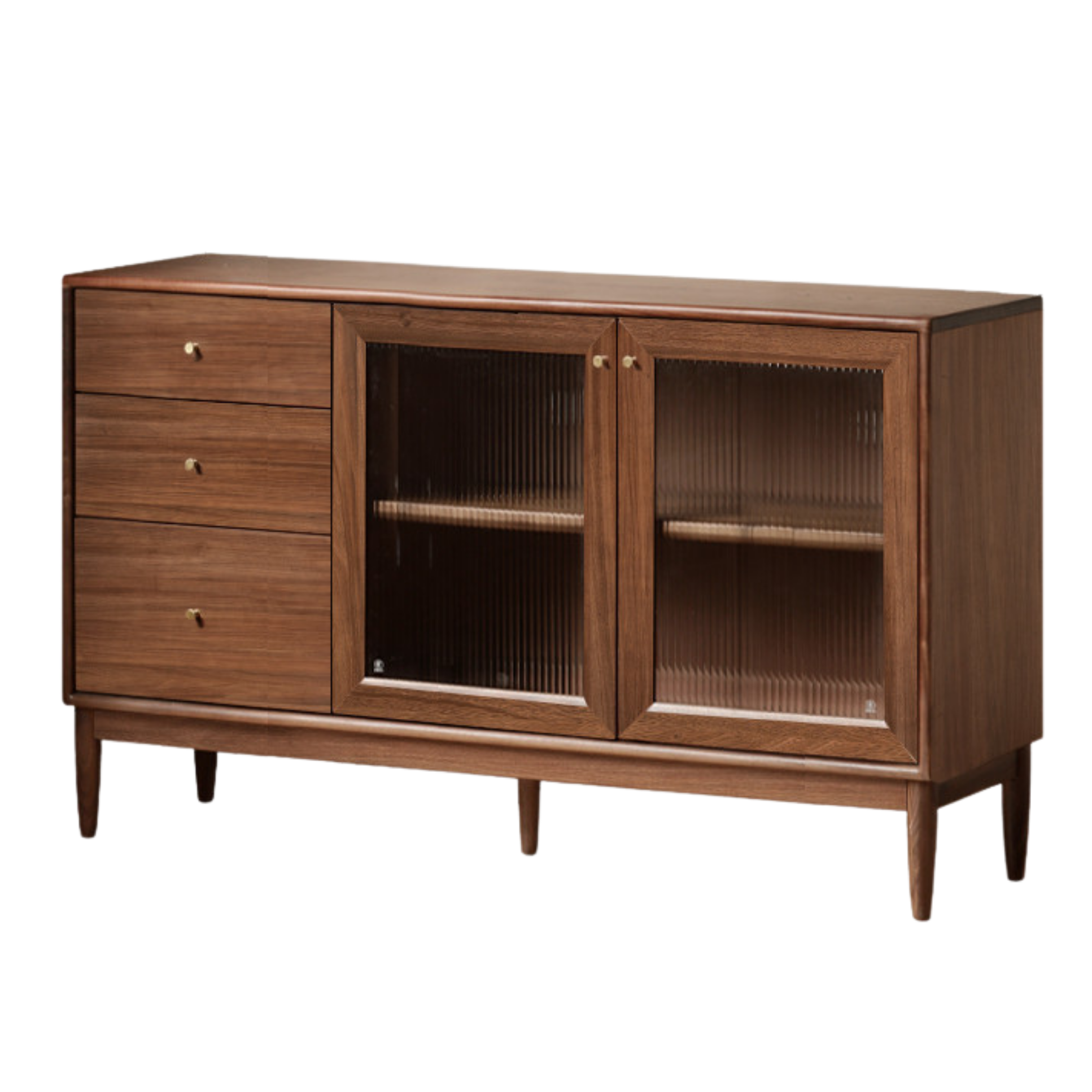 Black Walnut , South American Walnut Solid Wood Sideboard, Buffet Cabinet