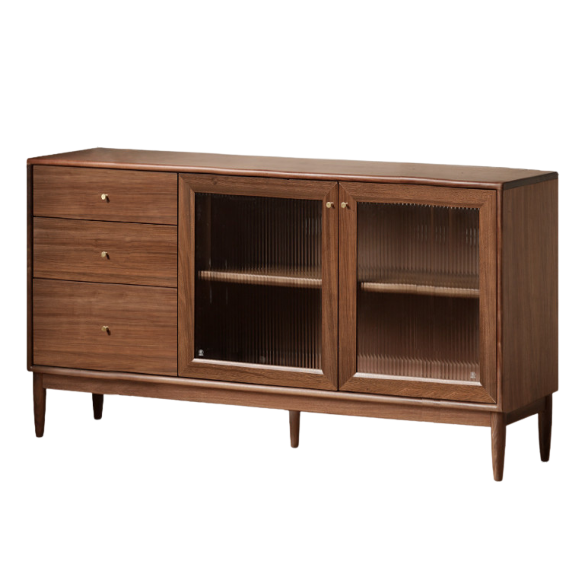 Black Walnut , South American Walnut Solid Wood Sideboard, Buffet Cabinet