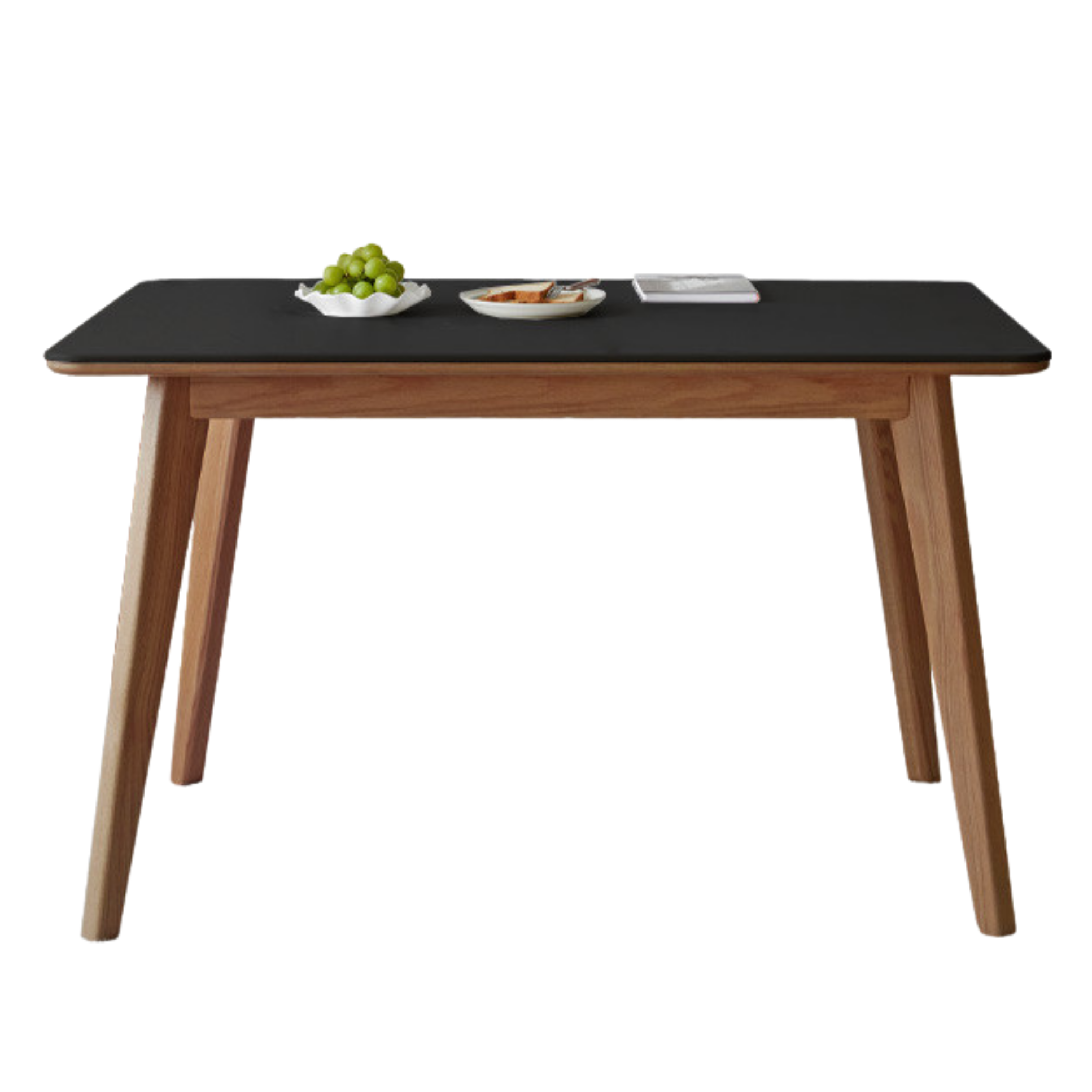 Ash, Oak Solid Wood Modern Rock Plate Dining Table