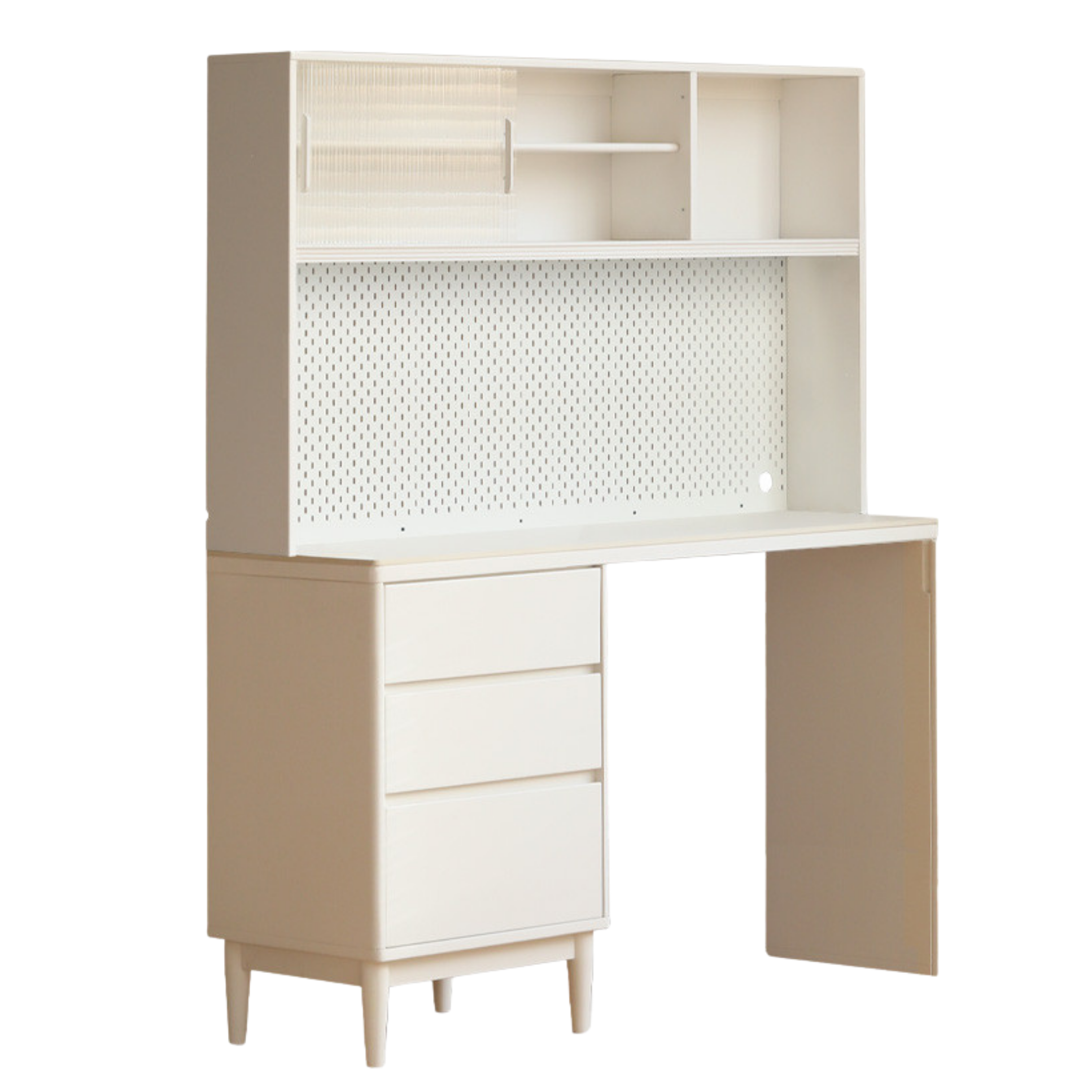 Solid RubberWood Multifunctional High Rock Plate Dining Sideboard