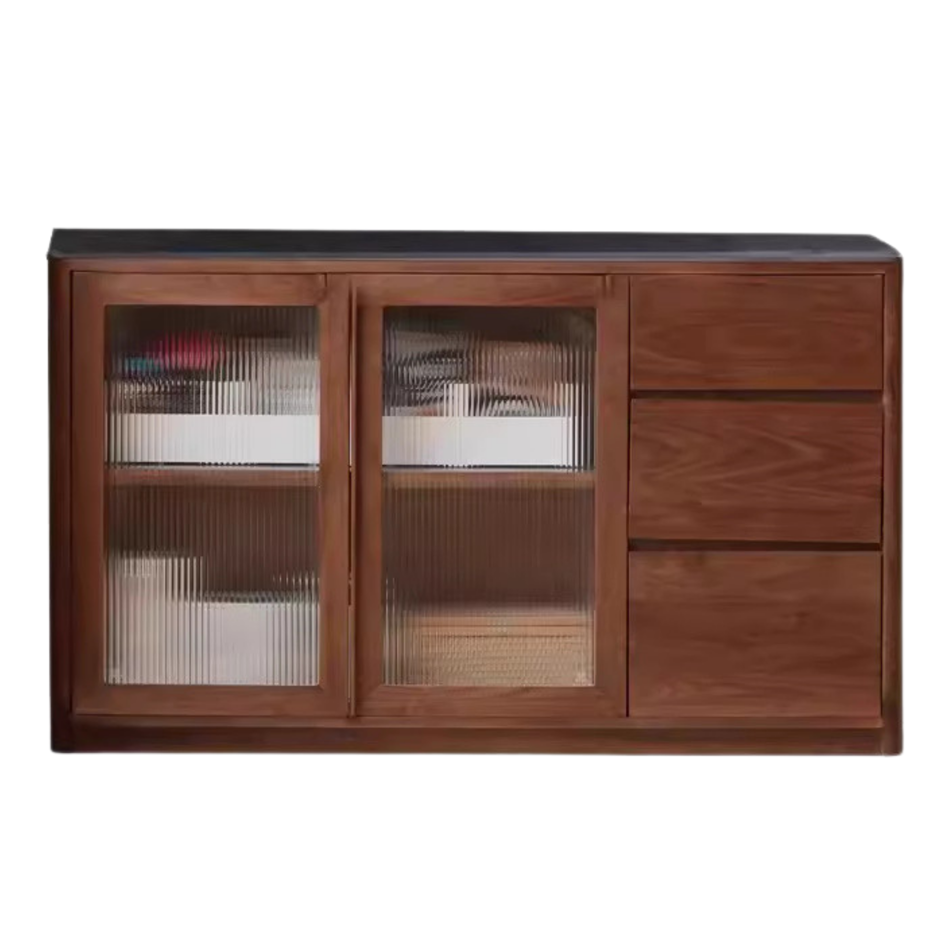 Black Walnut Solid Wood Sideboard Hole Storage