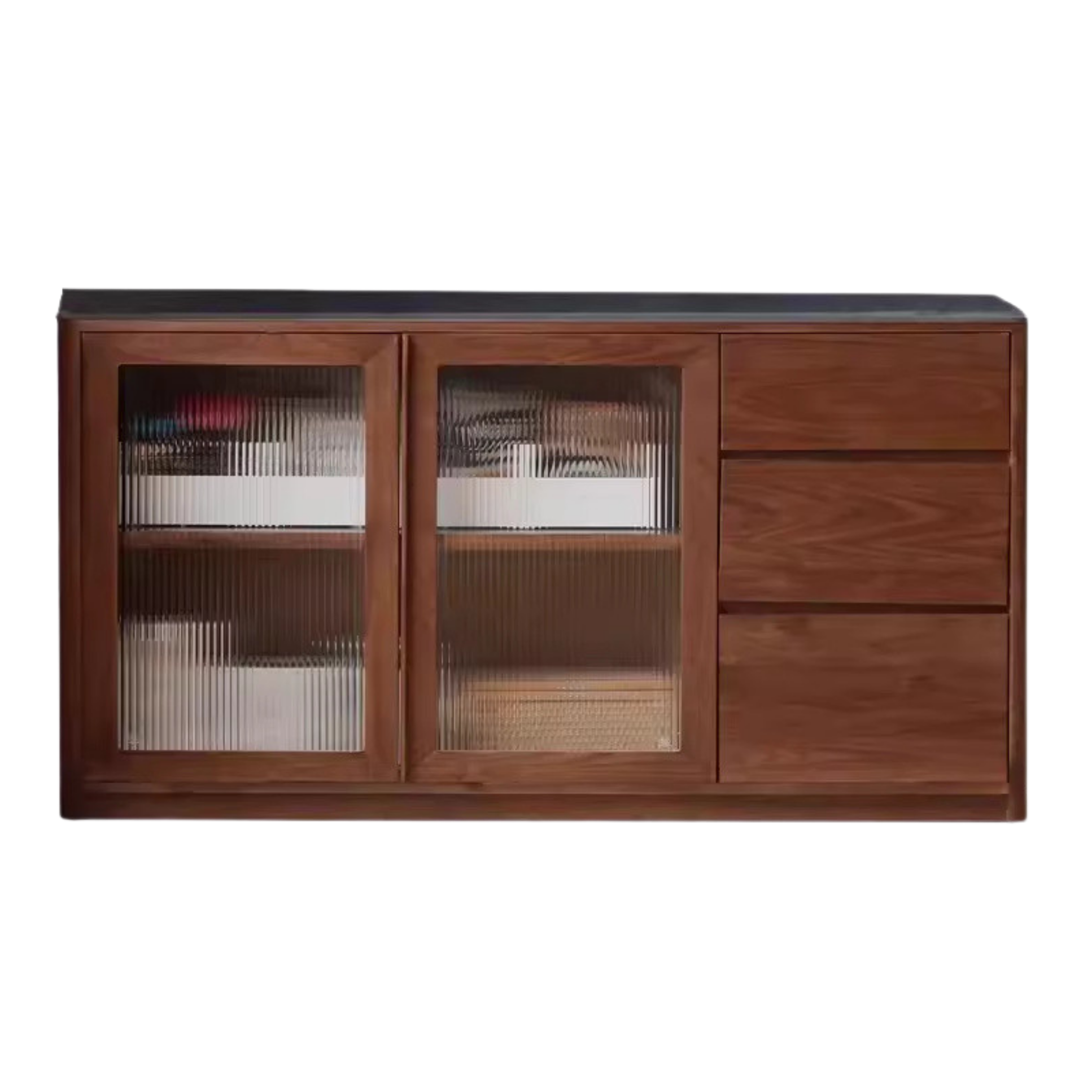 Black Walnut Solid Wood Sideboard Hole Storage
