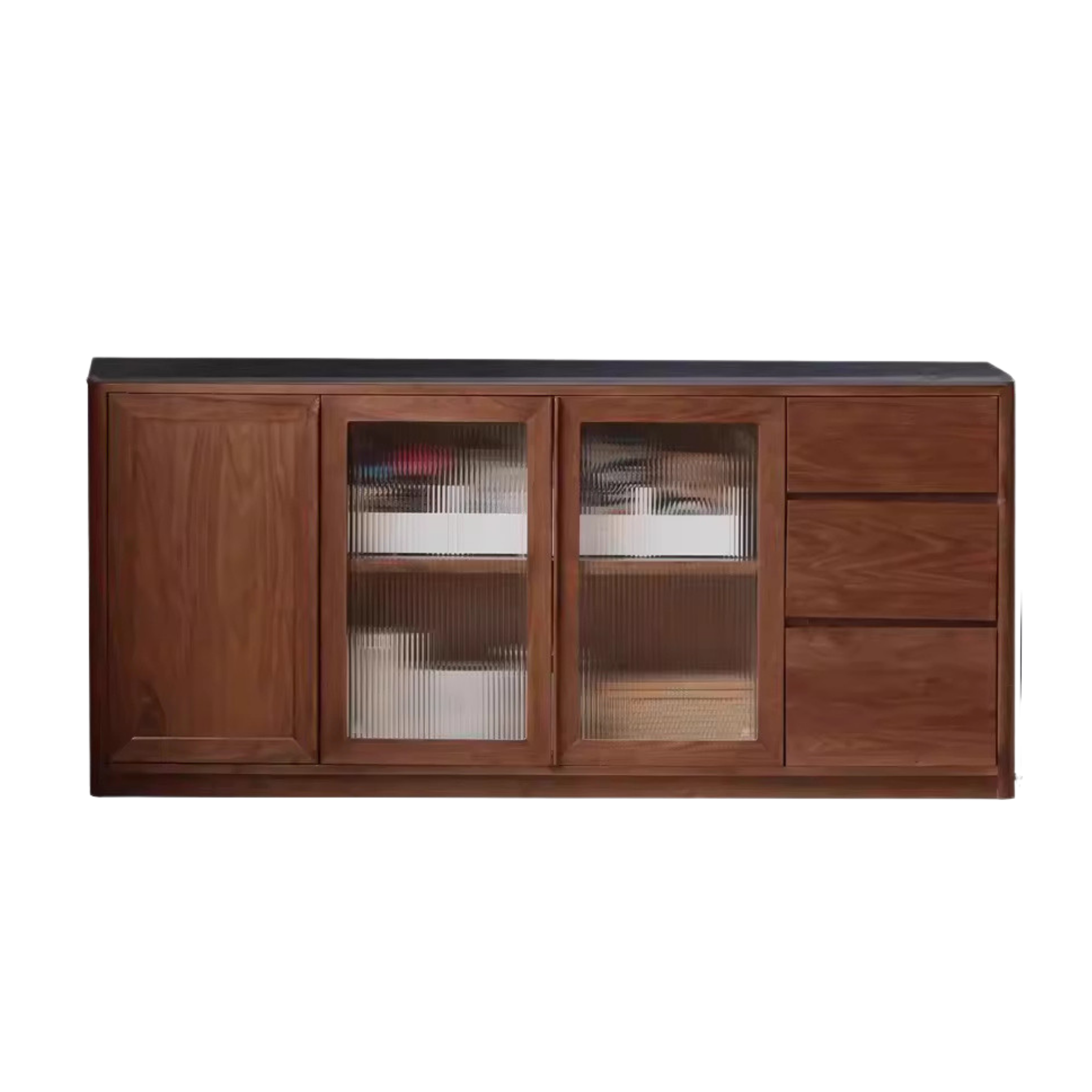 Sandalwood, Black Walnut, Ash Solid Wood Sideboard Hole Storage