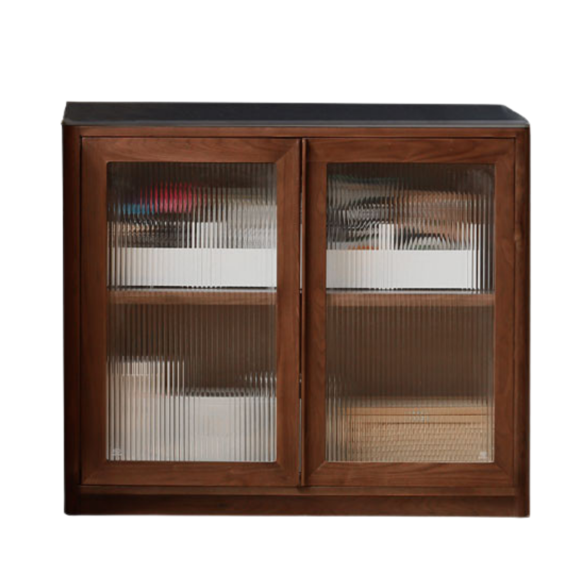 Black Walnut Solid Wood Sideboard Hole Storage
