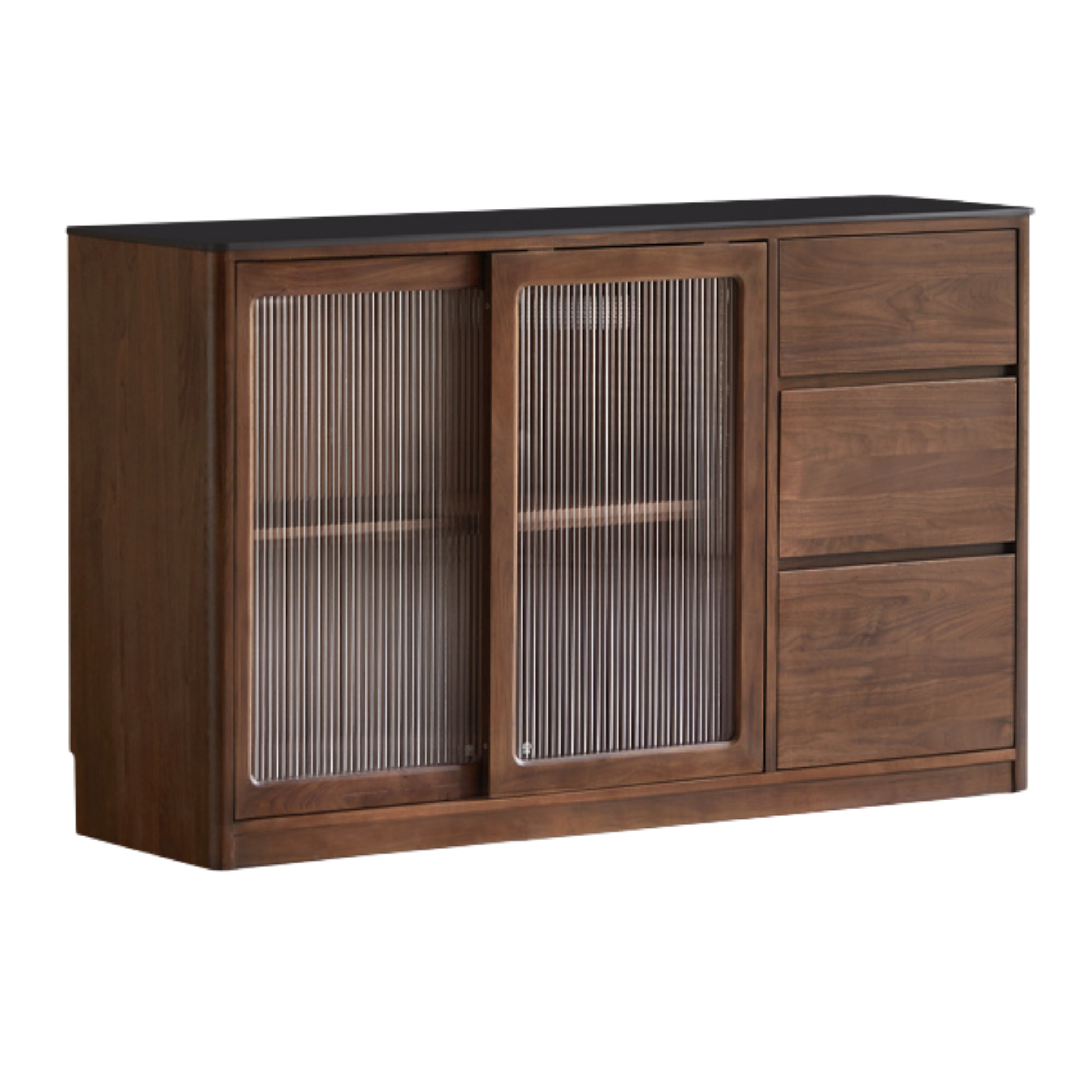 Sandalwood, Black Walnut, Ash Solid Wood Sideboard Hole Storage