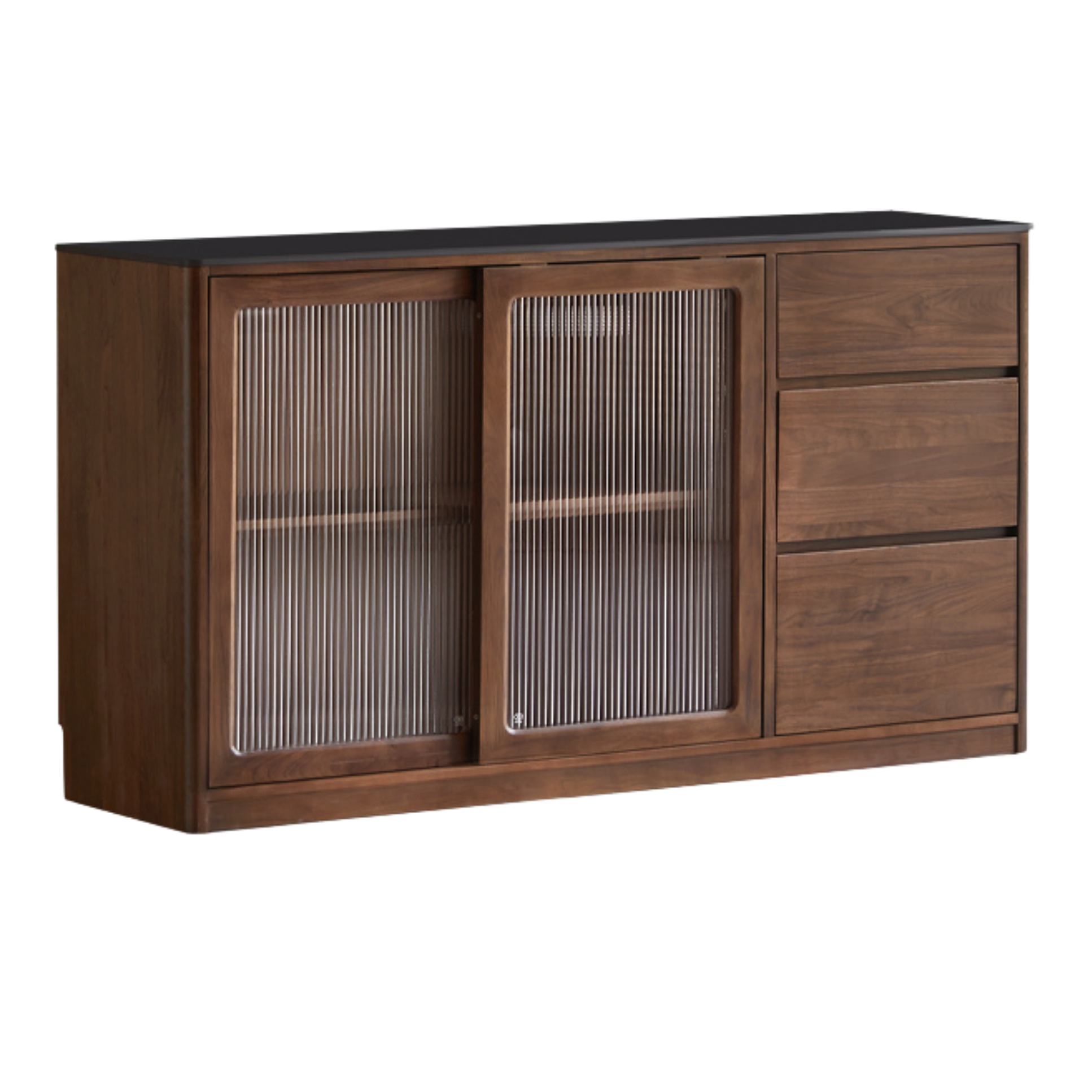 Black Walnut Solid Wood Sideboard Hole Storage
