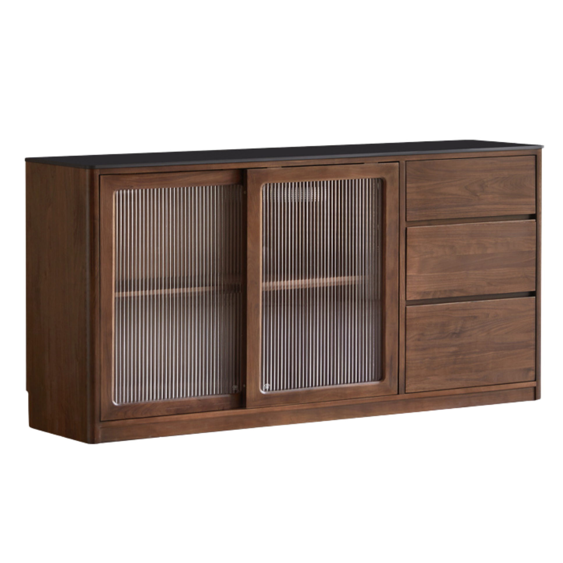 Black Walnut Solid Wood Sideboard Hole Storage