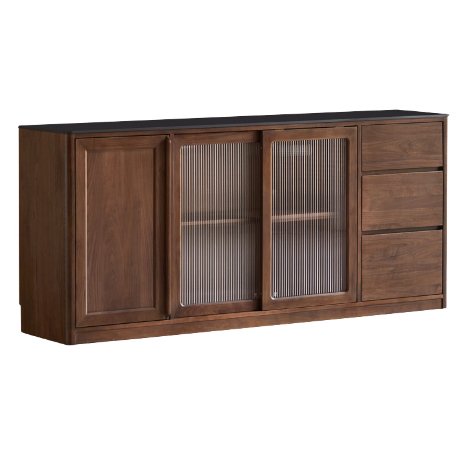 Sandalwood, Black Walnut, Ash Solid Wood Sideboard Hole Storage