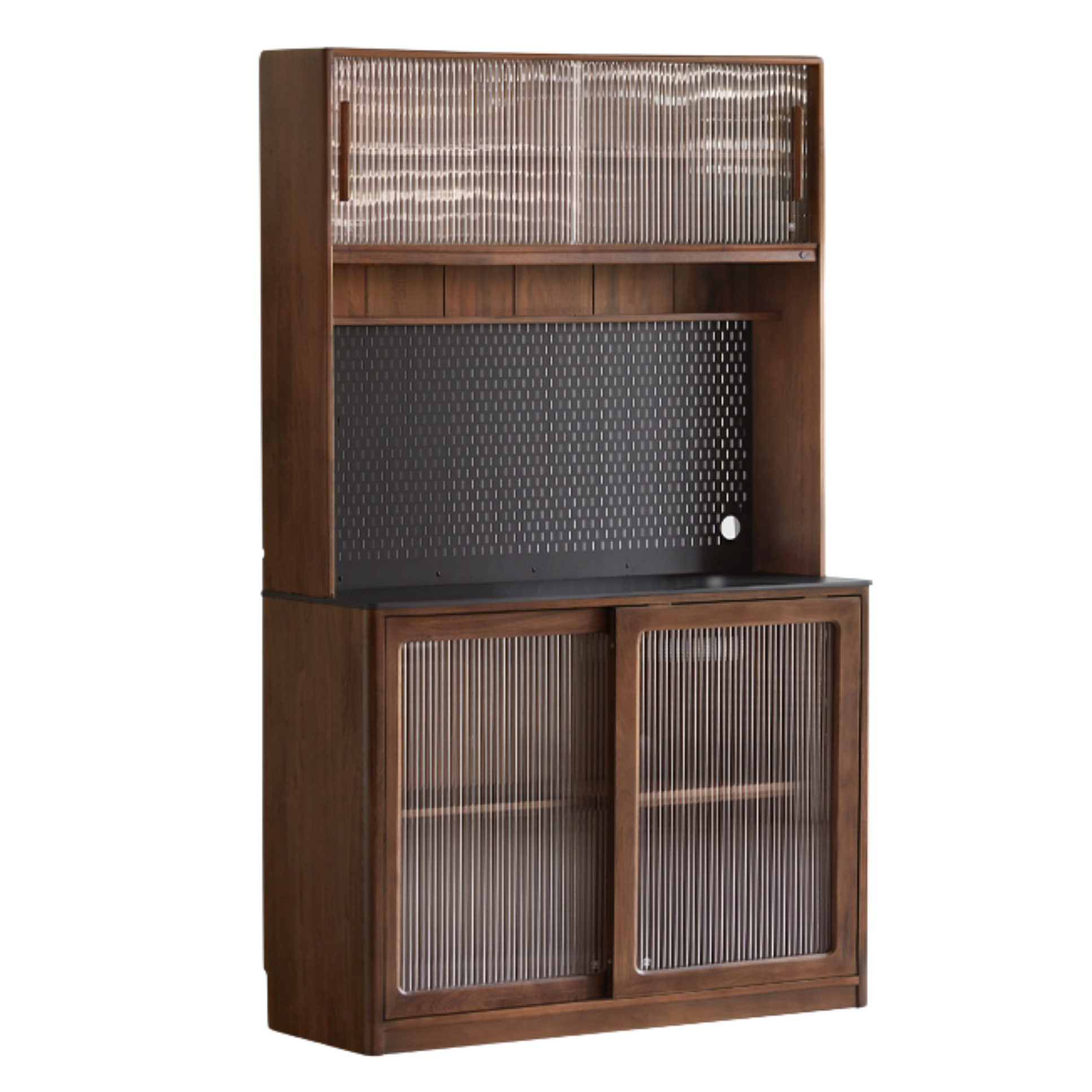 Sandalwood, Black Walnut, Ash Solid Wood Sideboard Hole Storage