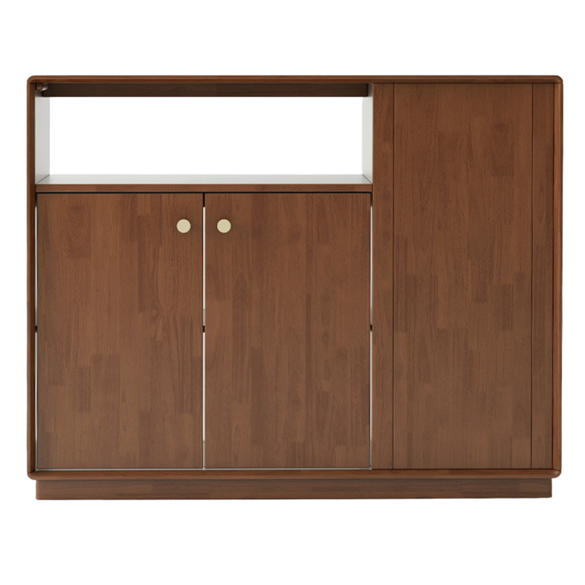 Oak Solid Wood, Solid RubberWood Nordic Modern Sideboard