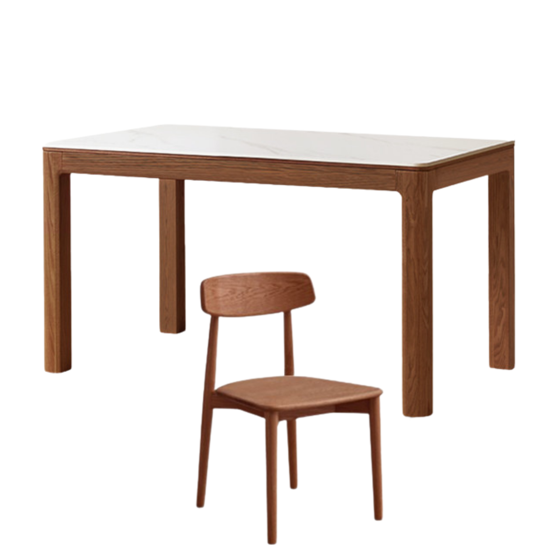 Ash, Oak Solid Wood Modern Rock Dining Table