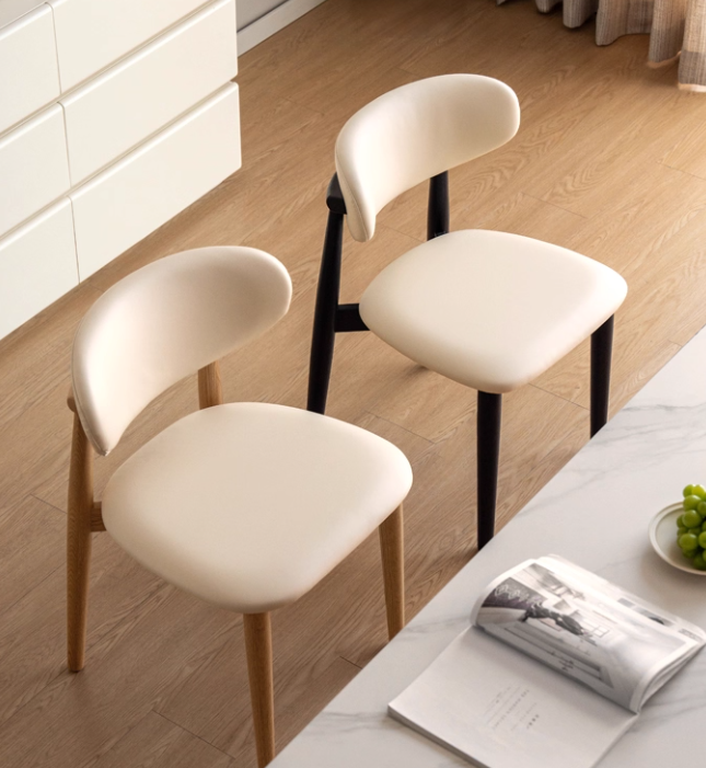 Set 4 pcs Ash, Oak Solid Wood Modern Soft Dining Chair