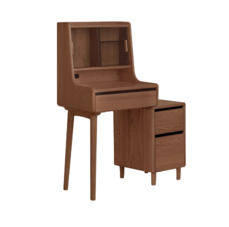 Ash Solid Wood Lighted Vanity Table.