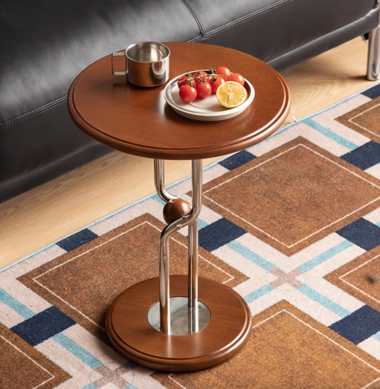 Poplar Solid Wood Bauhaus Side Table