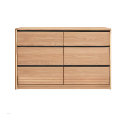 Cherry, Ash Solid Wood Medieval Style Drawer Cabinet.