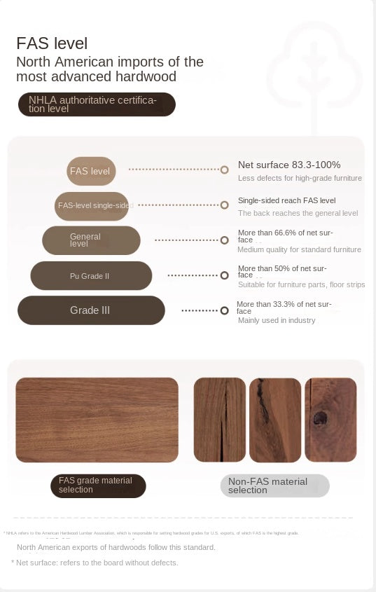 Black Walnut, Oak Solid Wood Nordic Long Bench