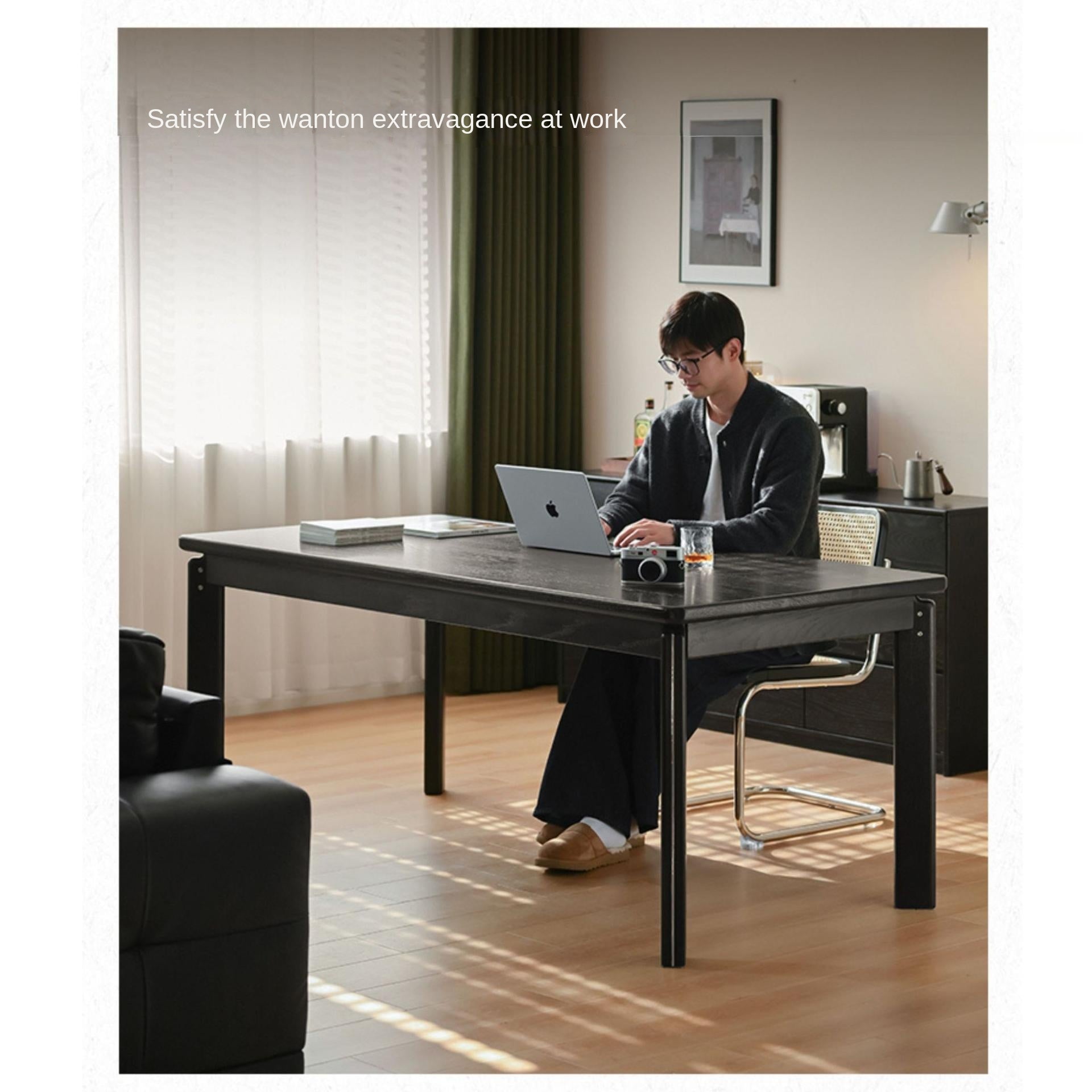 Ash, Oak Solid Wood Large Dining Table