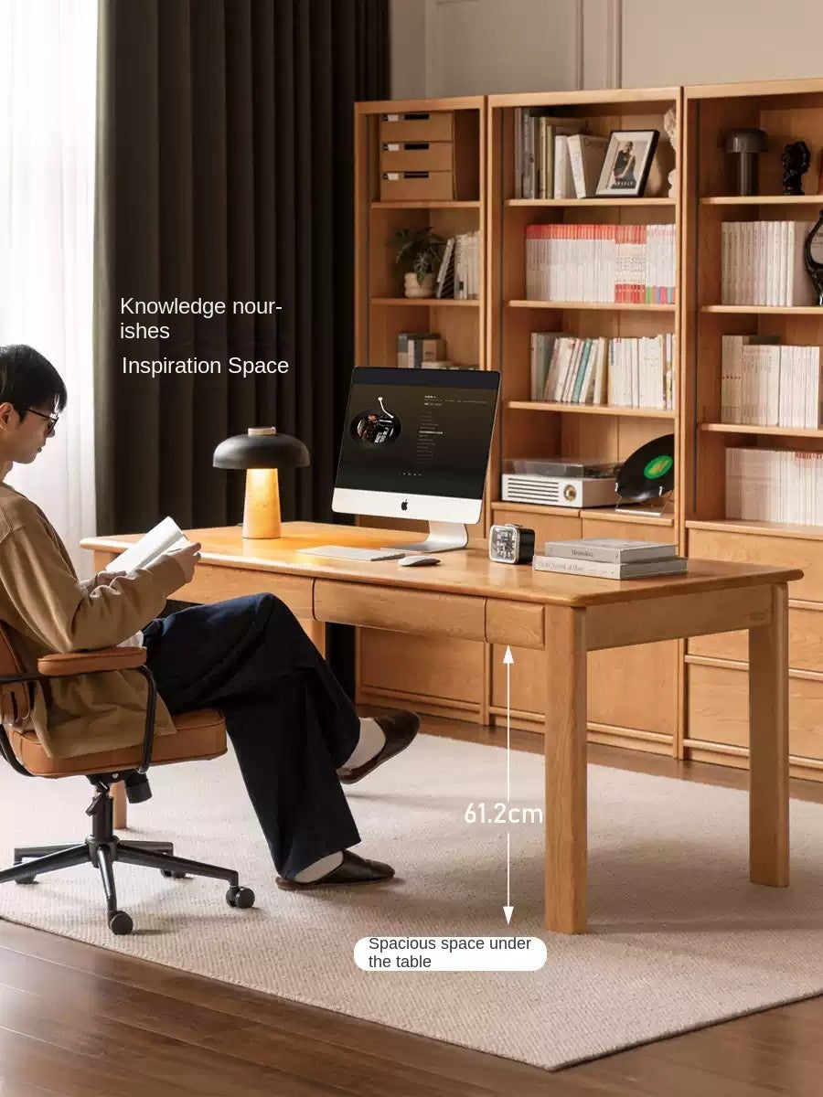 Cherry Solid Wood office Desk Large Size.