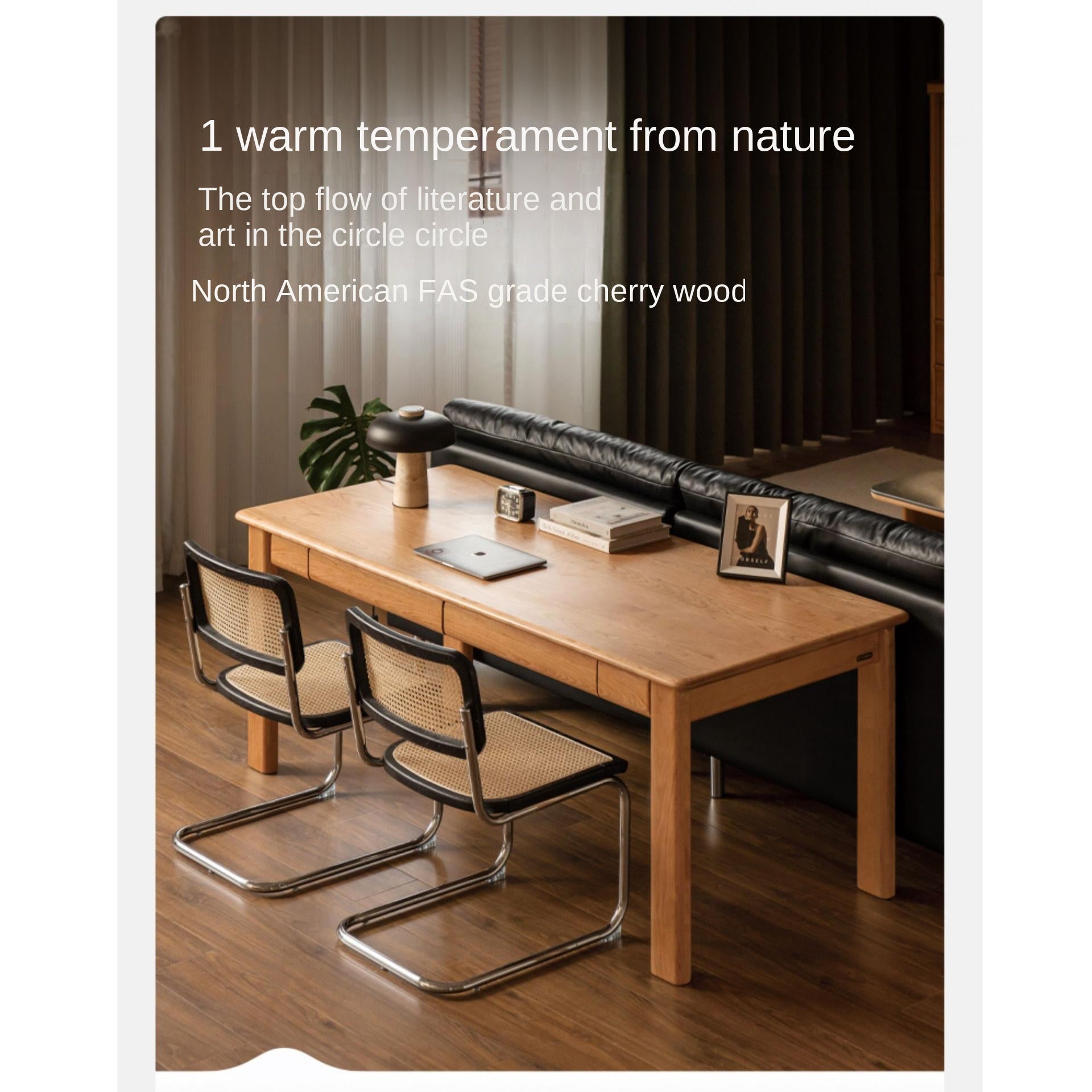 Cherry Solid Wood office Desk Large Size.