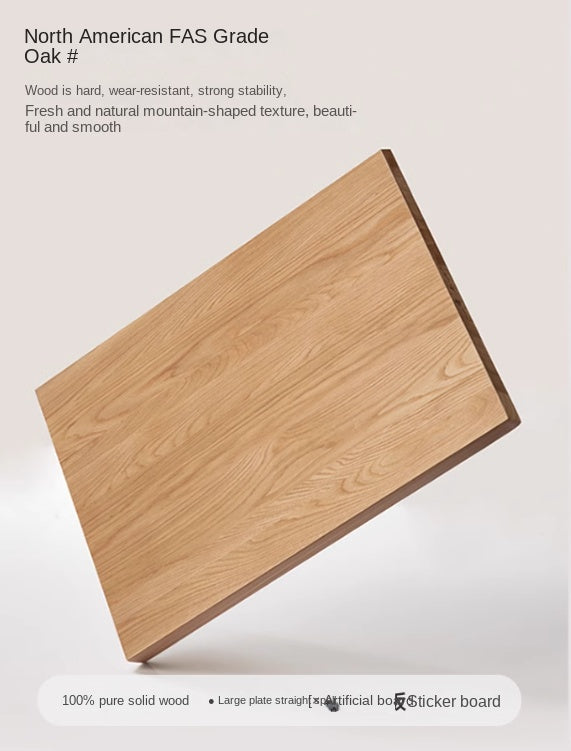 Oak Solid Wood Cabinet Modern Rattan Four Drawers.
