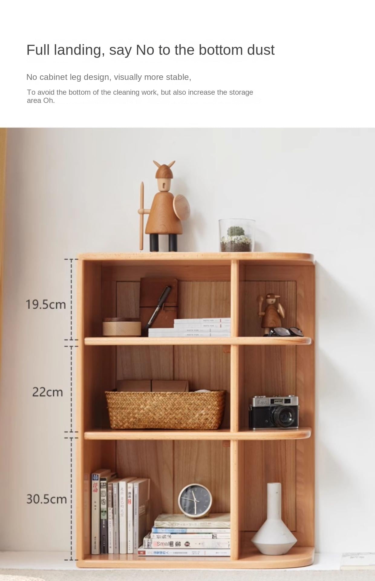 European Beech Solid Wood Corner Modern Side Cabinet