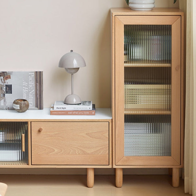 Beech Solid Wood Nordic Side Cabinet