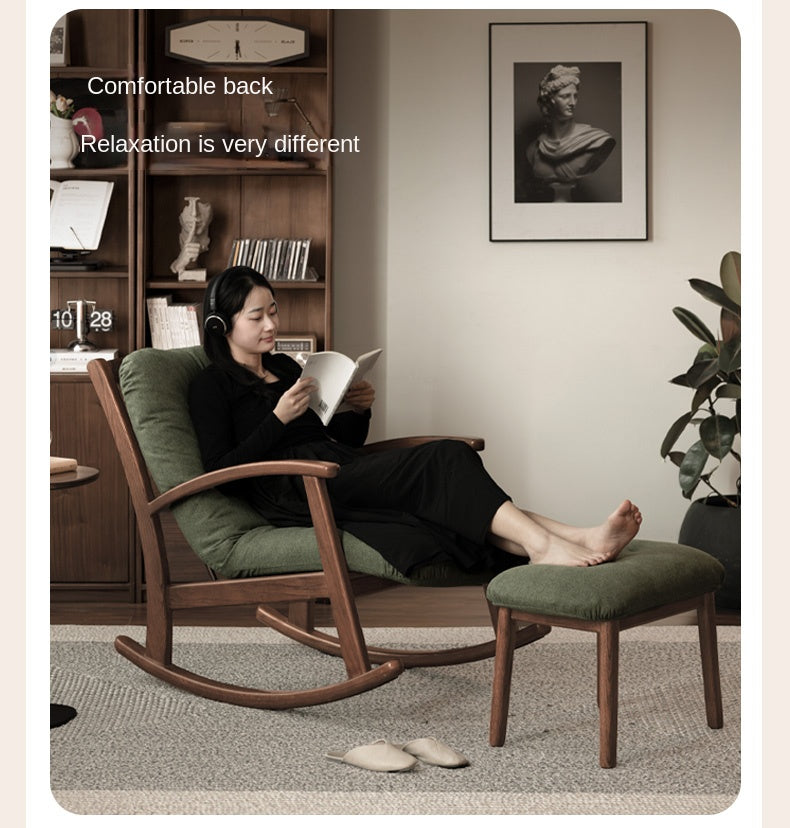Oak Solid Wood Sofa Modern Lounge Chair.