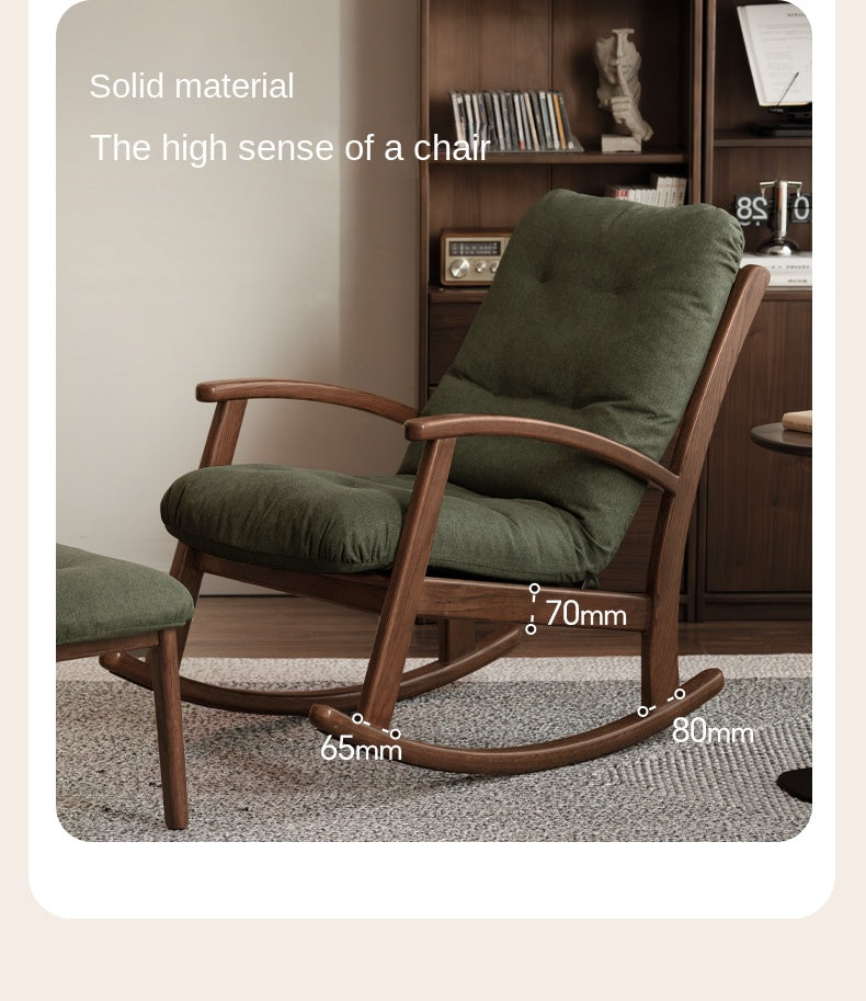 Oak Solid Wood Sofa Modern Lounge Chair.